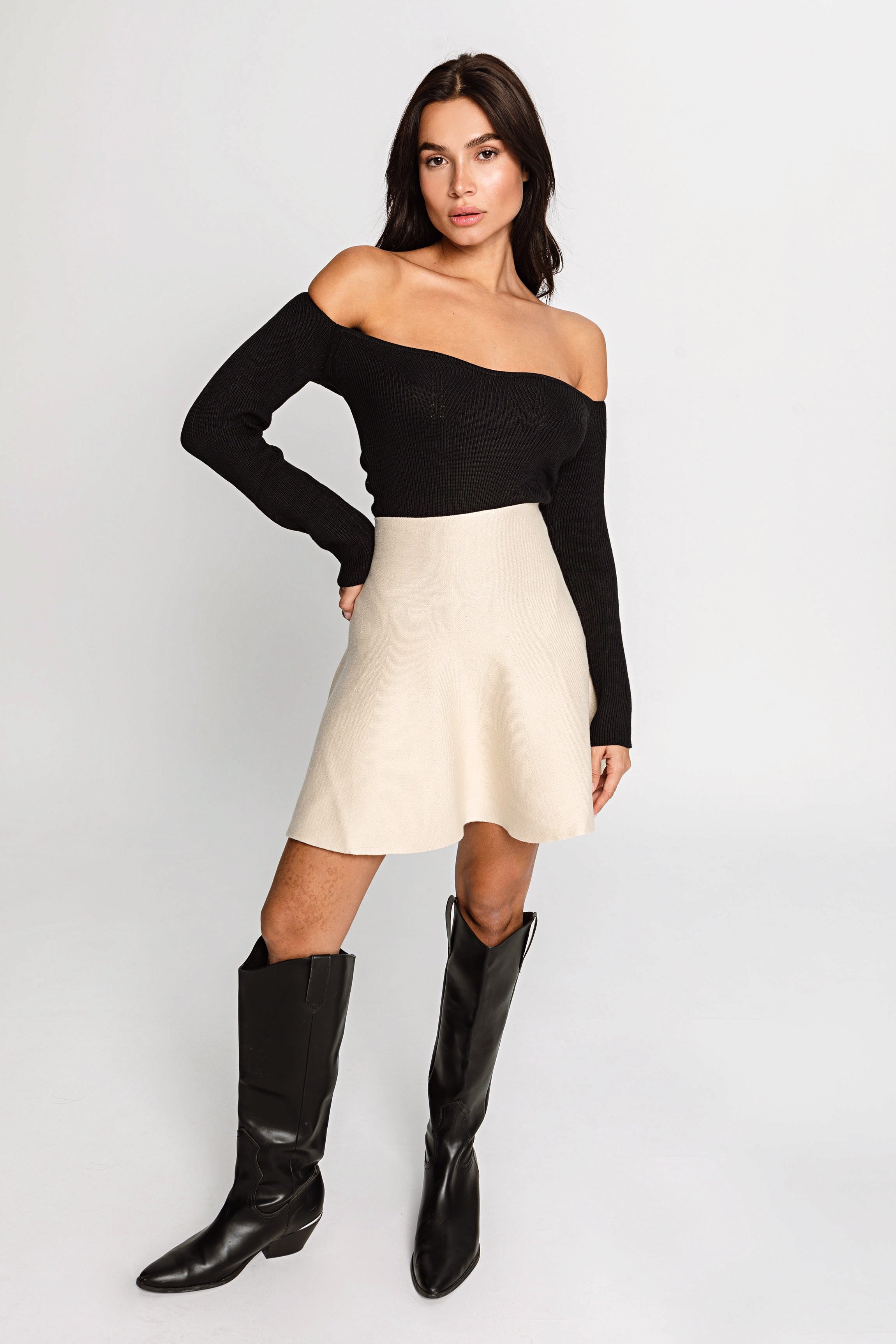 Knit Mini Skirt – Riviere