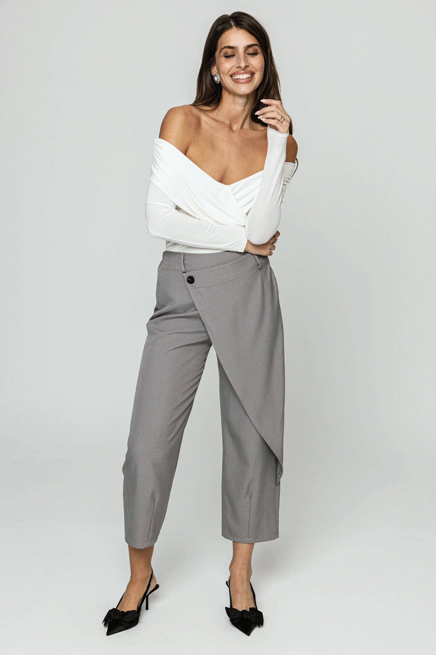 Straight fit office trousers